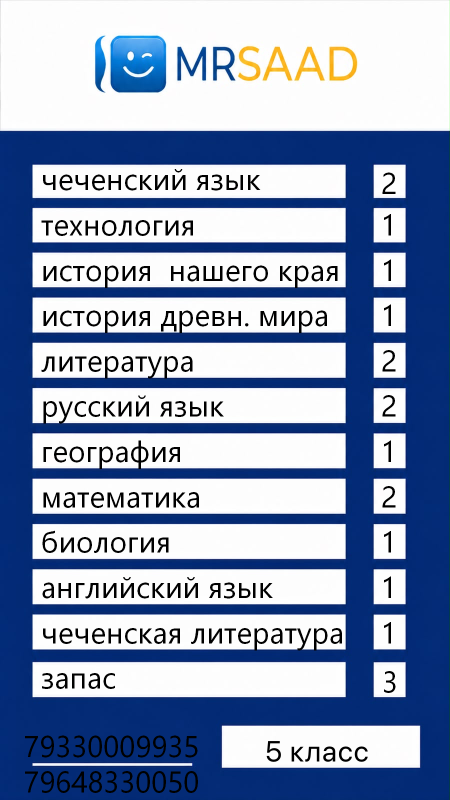 набор обложек 5 класс